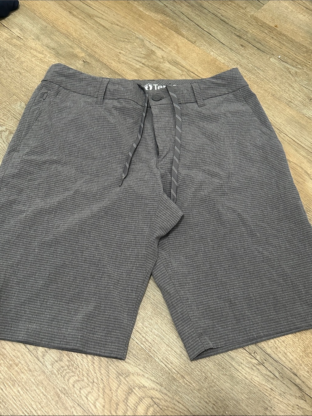 Hang Ten Men's Charcoal Hybrid Shorts with Drawstring